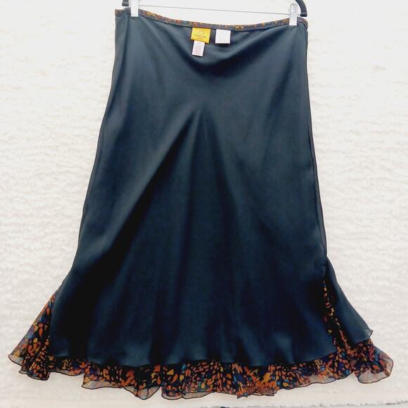 Skirt Maxi Size 12P Whimsycore Festival Boho Chiffon Fairycore Vacation Resort - Picture 9 of 13